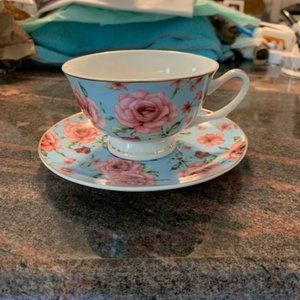 BTAT Brew To A Tea Teacup and Saucer